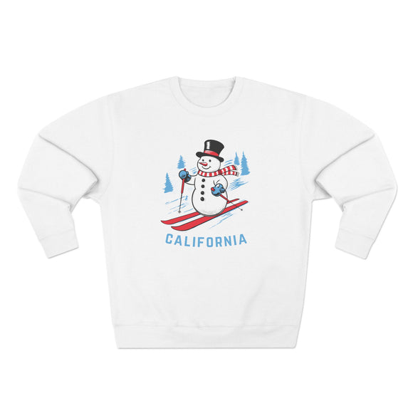 Premium California Skiing Snowman Sweatshirt