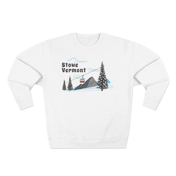 Premium Stowe, Vermont Sweatshirt Unisex Crewneck, Premium Sweatshirt, Crewneck Jumper, Ski Resort Apparel