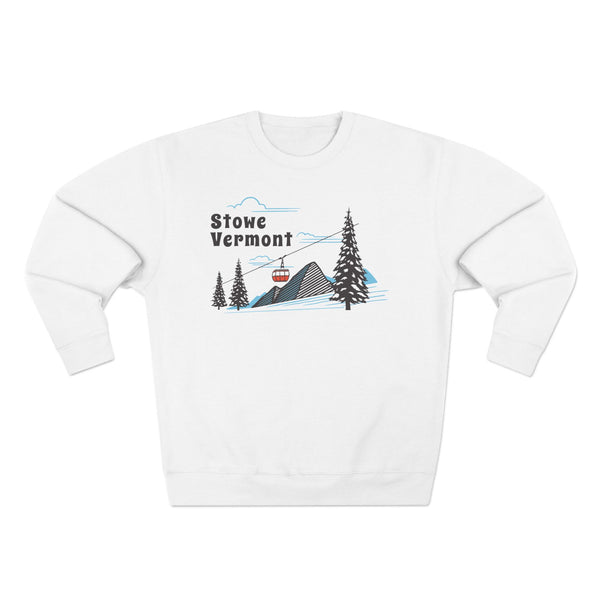 Premium Stowe, Vermont Sweatshirt Unisex Crewneck, Premium Sweatshirt, Crewneck Jumper, Ski Resort Apparel