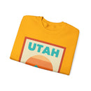 Retro Utah Sweatshirt, Mountain Sun Design, Unisex Crewneck, Gift for Outdoorsy Friends, Vintage Utah Jumper-19