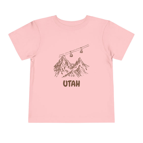 Utah Toddler T-Shirt — Vintage Gondola Ski Mountain Tee