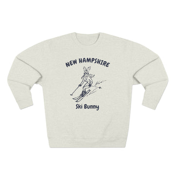 Buy oatmeal-heather Premium New Hampshire Ski Bunny Sweatshirt