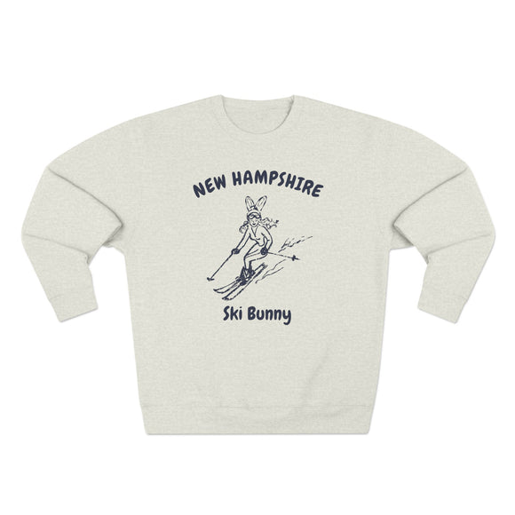 Premium New Hampshire Ski Bunny Sweatshirt