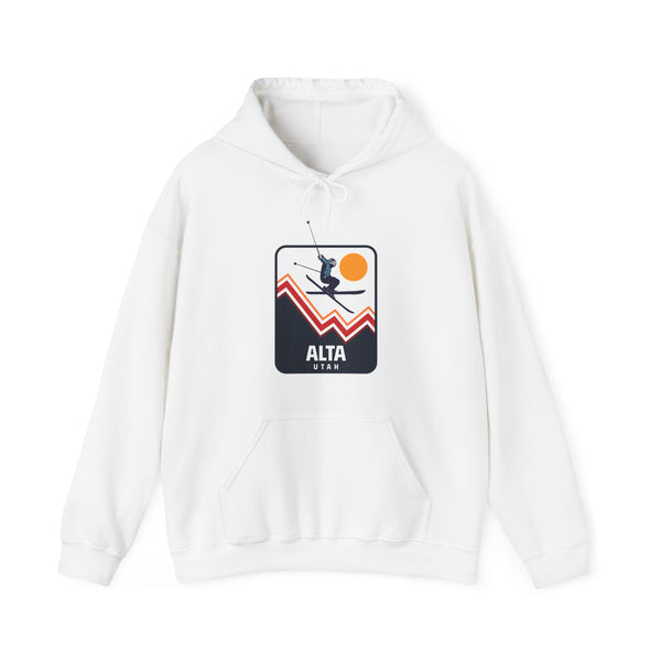 Alta, Utah Hoodie - Unisex Snow Ski Jump Alta Hoodie Sweatshirt