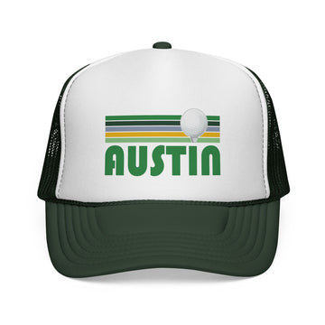 Buy dark-green Austin, Texas Retro Golf Trucker Hat