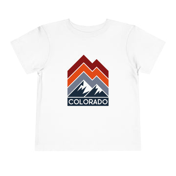 Colorado Toddler T-Shirt - Retro Palm Tree Unisex Toddler Colorado Shirt - 0