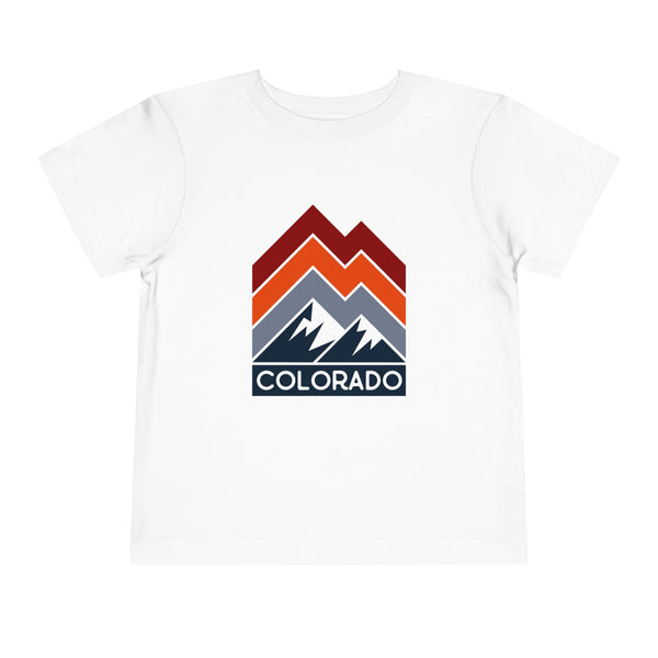 Colorado Toddler T-Shirt - Retro Palm Tree Unisex Toddler Colorado Shirt