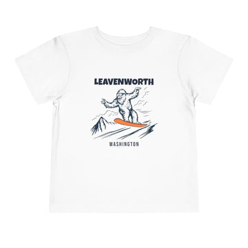 Leavenworth, Washington Yeti Snowboard Toddler Tee - 0