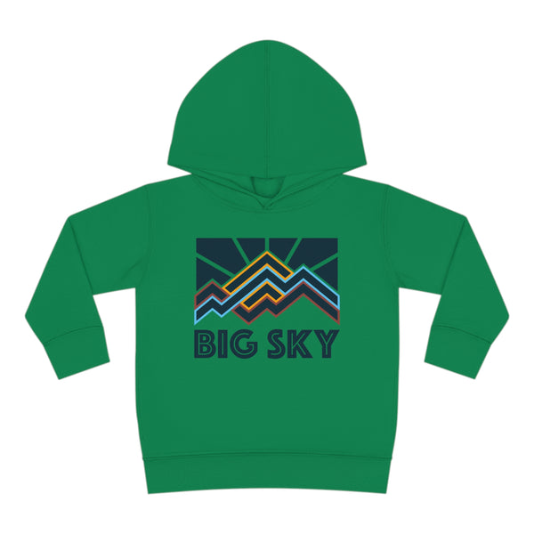 Big Sky, Montana Toddler Hoodie - Unisex Big Sky, Montana Toddler Sweatshirt