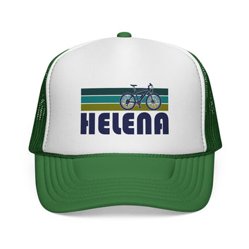 Helena, Montana Retro Bike Trucker Hat - Vintage Style Helena Cap - 0