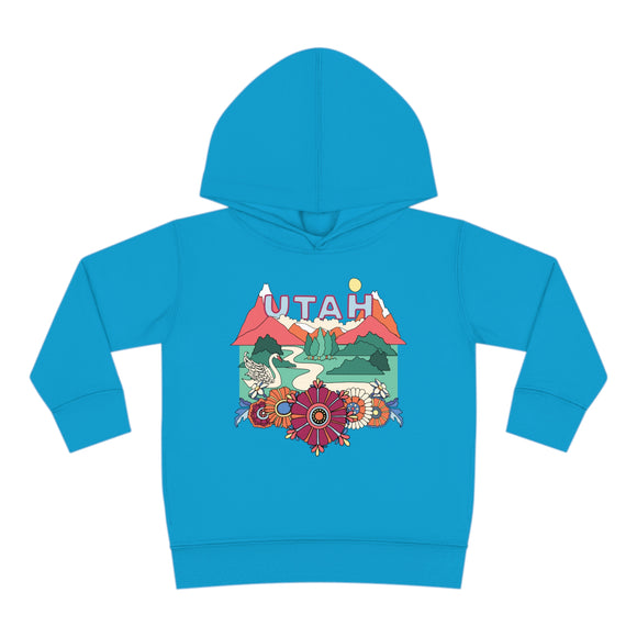 Utah Toddler Hoodie - Boho Mountain Unisex Utah Toddler Sweatshirt