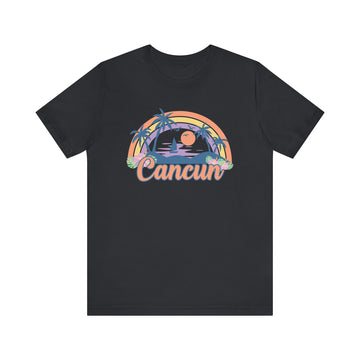 Buy vintage-black Cancun, Mexico T-Shirt - Retro Beach Unisex Cancun Shirt