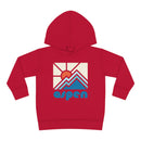 Aspen, Colorado Toddler Hoodie - Minimal Style Unisex Aspen Toddler Sweatshirt-5