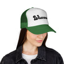 Wisconsin trucker hat | State outline, vintage script-21