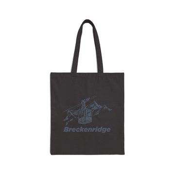 Breckenridge, Colorado Cotton Canvas Tote Bag - 15" x 16" - Gondola - 0