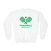 Brooklyn, New York Youth Sweatshirt - Pickleball Unisex Kid's Brooklyn Crewneck Sweatshirt