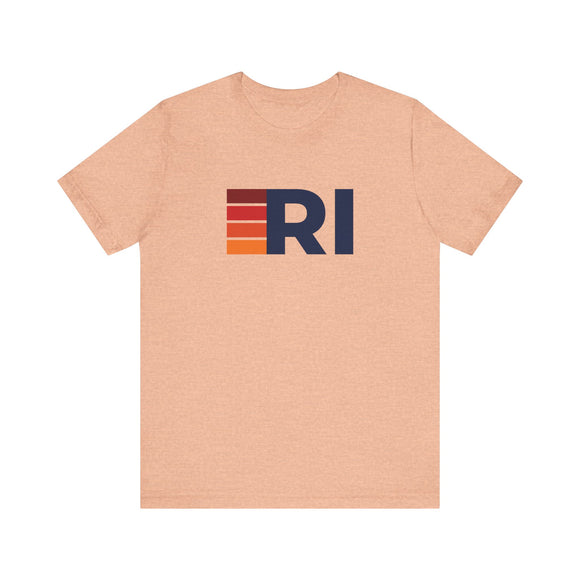 Rhode Island Retro Stripes T-Shirt | Rhode Island State Tee