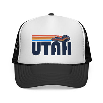 Utah Retro PWC Boating Trucker Hat - Vintage Style Utah Cap - 0
