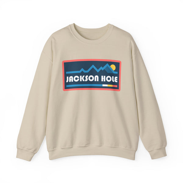 Jackson Hole, Wyoming Sweatshirt - Mountain Graphic Crewneck