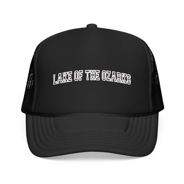 Lake of the Ozarks, Missouri Trucker Hat — Vintage College Foam Mesh Lake of the Ozarks Cap - 0