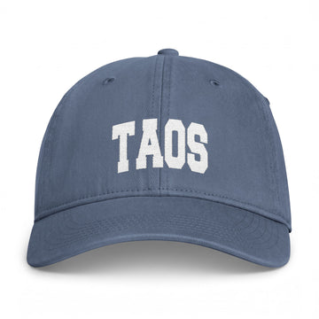 Buy blue-jean Taos, New Mexico Washed Baseball Cap - Vintage Coastal Comfort Colors