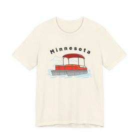 Minnesota T Shirt - Retro Pontoon Boat Minnesota Tee - 0
