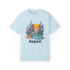 Buy chambray Aspen, Colorado Graphic Tee, Comfort Colors Retro Unisex Aspen T shirt