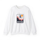 Montana Sweatshirt - Unisex Snow Ski Jump Montana Sweatshirt-4