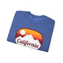 California Sweatshirt - Unisex Retro Ombre California Crewneck Sweatshirt-27