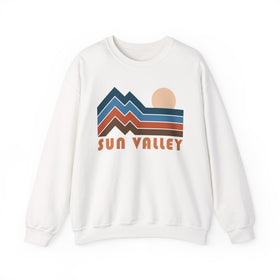 Sun Valley, Idaho Sweatshirt Retro Mountains, Sun Valley Unisex Graphic Crewneck
