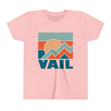 Buy pink Vail, Colorado Youth T-Shirt - Kids Vail Shirt