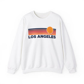 Los Angeles, California Sweatshirt Retro Sun Unisex - Los Angeles Vintage Inspired Warm Pullover Jumper
