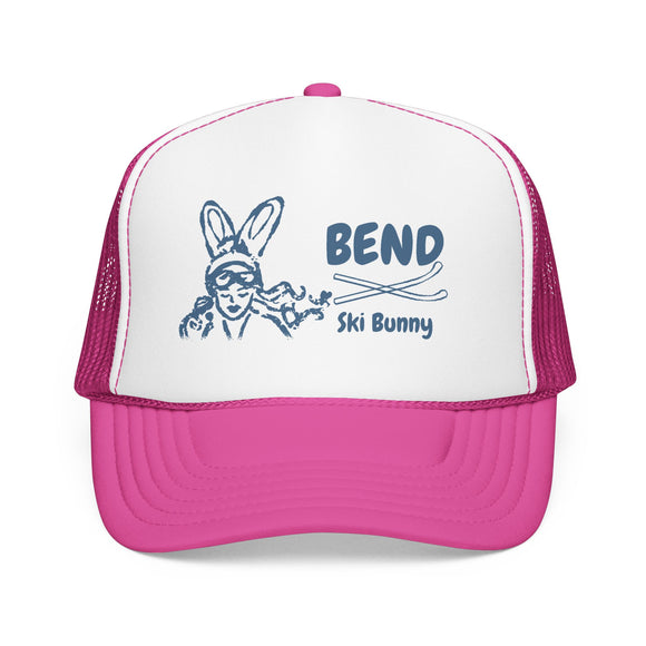 Bend, Oregon Ski Bunny Trucker Hat