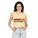 San Francisco, California Retro Sunstripe Tank Top | Comfort Colors - 100% Cotton-13