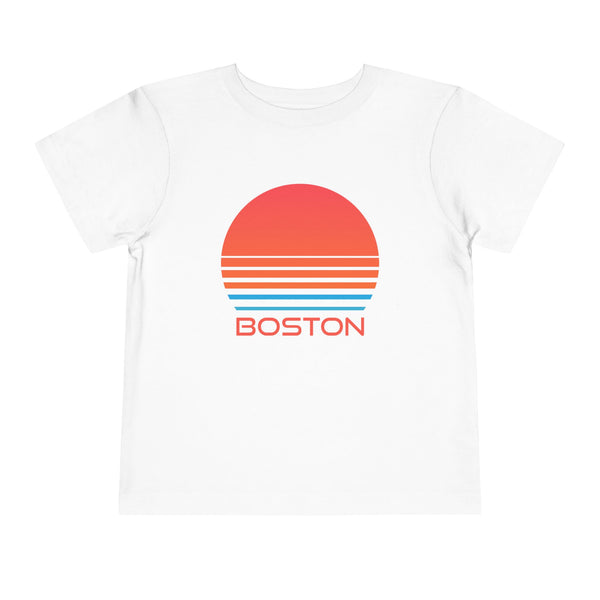 Boston, Massachusetts Toddler T-Shirt - Retro 80s Toddler Boston Shirt