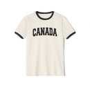 Canada Cotton Ringer Graphic Tee - Unisex Canada T Shirt, Vintage Style Tee, Men's/Women's Tee-2