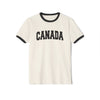 Canada Cotton Ringer Graphic Tee - Unisex Canada T Shirt, Vintage Style Tee, Men's/Women's Tee
