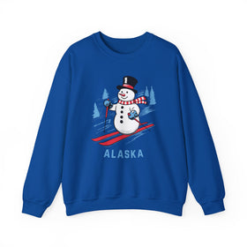 Buy royal Alaska Sweatshirt - Ski Snowman Graphic Crewneck