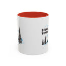 Stowe, Vermont Retro Snow Skiing Mountain 11 oz Mug, Ski Lodge Decor Coffee Cup, Mountain Gondola  Lover Gift, Retro Skiing Mug-1