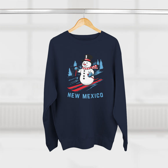 Premium New Mexico Skiing Snowman Sweatshirt