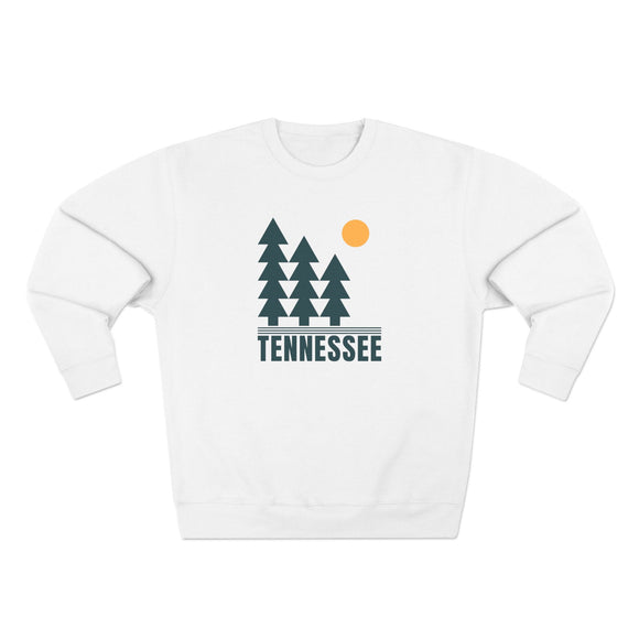 Premium Tennessee Pine Tree Graphic Sweatshirt — Retro Nature Crewneck