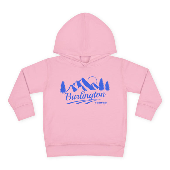Burlington, Vermont Toddler Hoodie - Unisex Mountain Burlington Pullover Sweatshirt, Kids Hooded Jumper, Vermont Souvenir