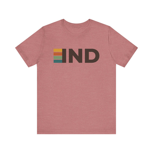 Indianapolis, Indiana tee - IND t shirt retro stripes