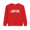 Lake Life Toddler Sweatshirt - Lake Life Toddler Crewneck Sweatshirt