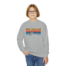 Mt Hood, Oregon Youth Sweatshirt - Unisex Kid's Mt Hood Crewneck Sweatshirt-19