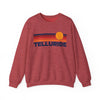Telluride, Colorado Sweatshirt Retro Sun Unisex - Telluride Vintage Inspired Warm Pullover Jumper