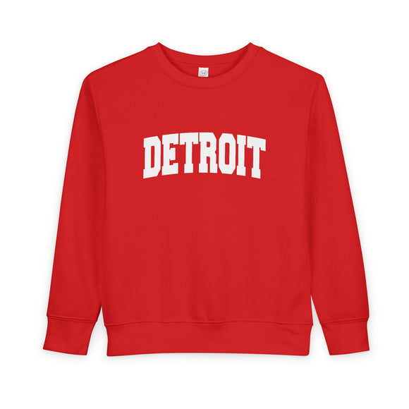 Detroit, Michigan Toddler Sweatshirt - Detroit Toddler Crewneck Sweatshirt