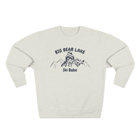 Premium Big Bear Lake, California Ski Babe Sweatshirt