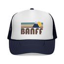 Banff, Canada Retro Mountains Trucker Hat - Vintage Style Banff Cap-3