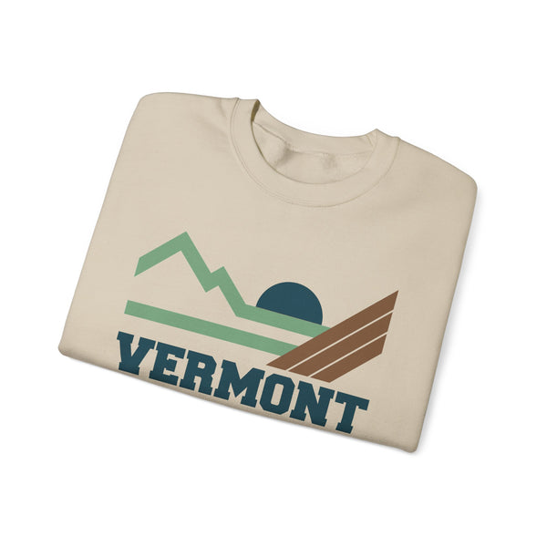 Vermont Sweatshirt - Mountain Vermont Crewneck Sweatshirt